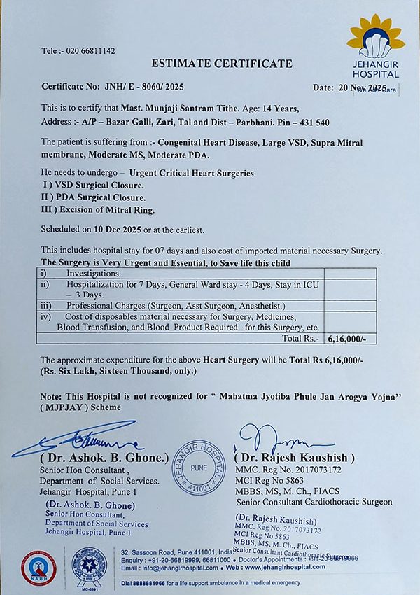 Munjaji-Santram-Estimate