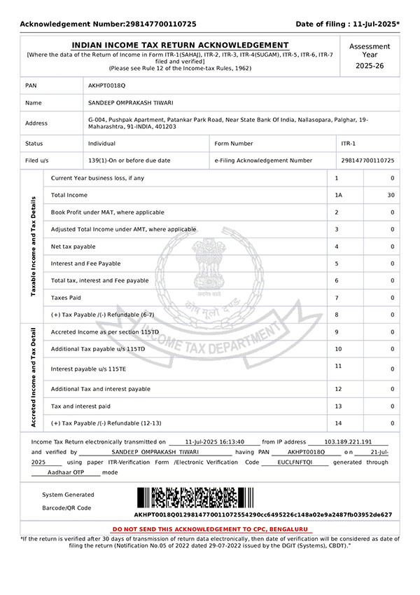 Sandeep-Tiwari Income-Certificate Sandeep-Tiwari Income-Certificate